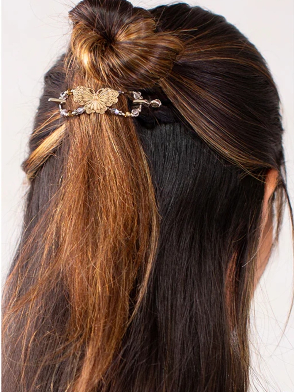 Women’s Lila Rose Decorative Hair Clips Set - Rose Gold, Brass & Silver - Picture 5 of 5